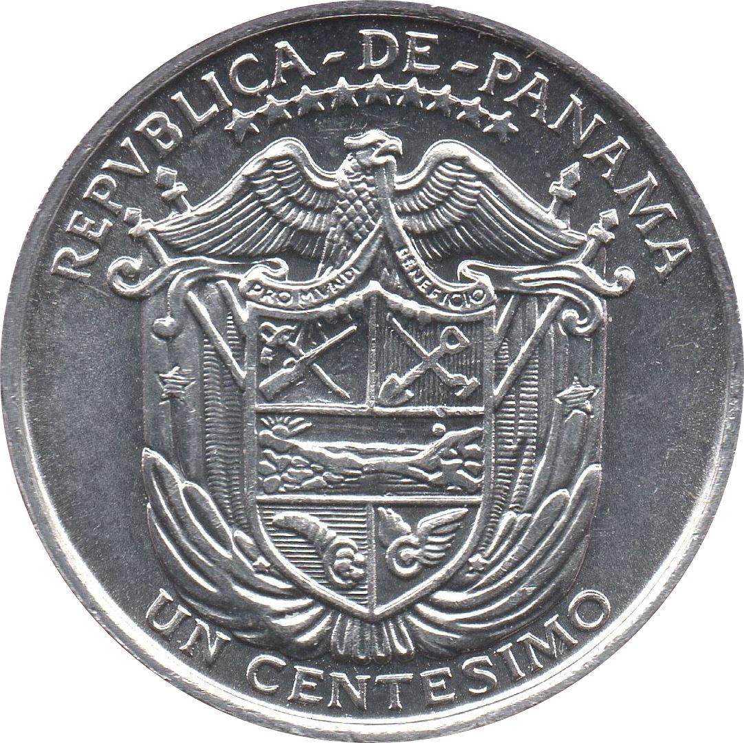 Panama 1 Centesimo Coin | FAO | Ship | Panama Canal | Corncob | KM132 | 2000