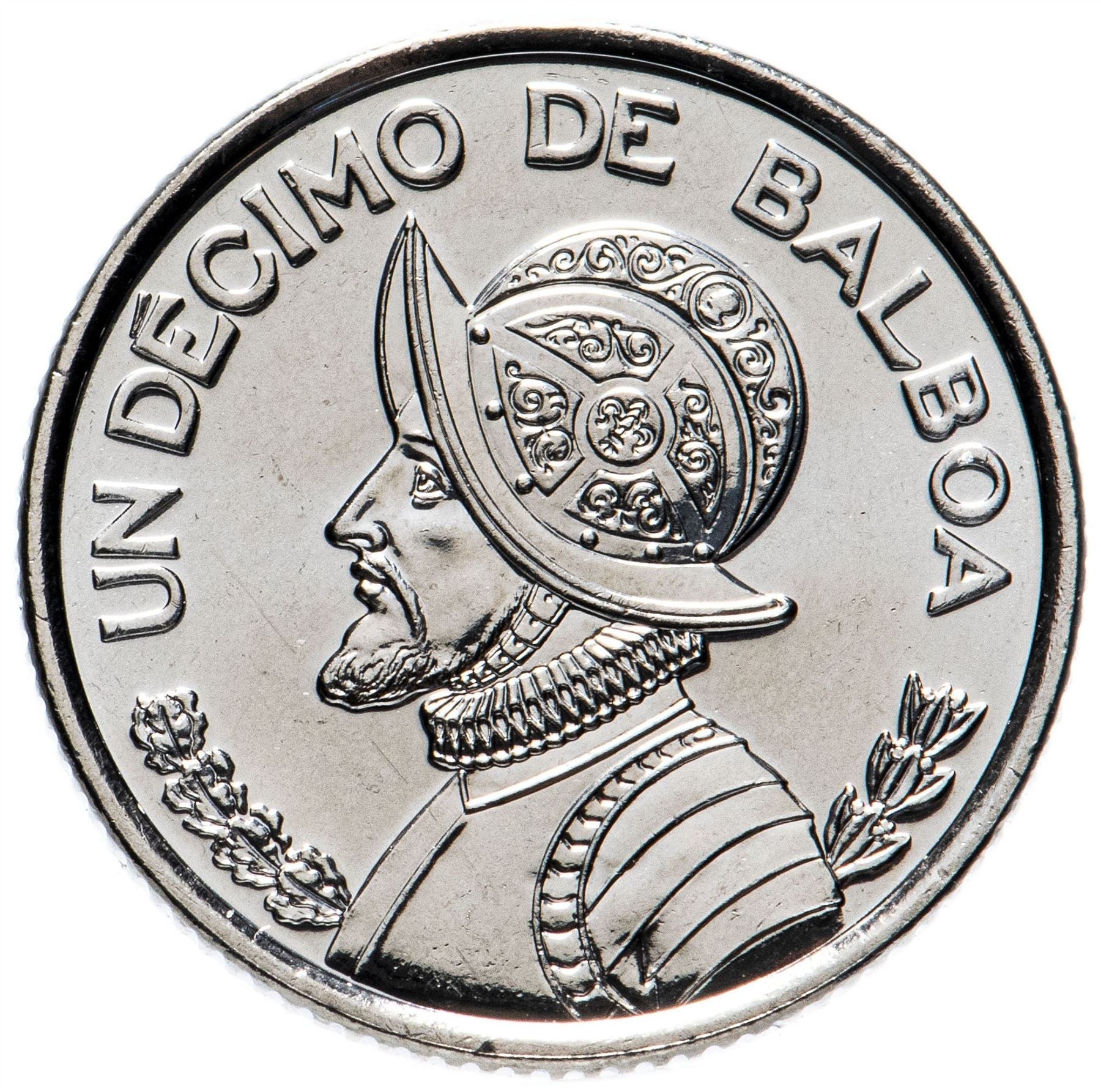 Panama 1/10 Balboa Coin | Vasco Nunez de Balboa | KM127 | 1996 - 2019