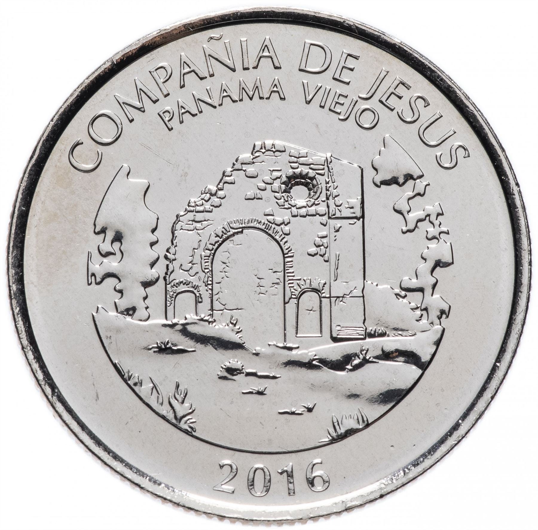 Panama 1/2 Balboa Coin | Church of the Society of Jesus | KM147 | 2016