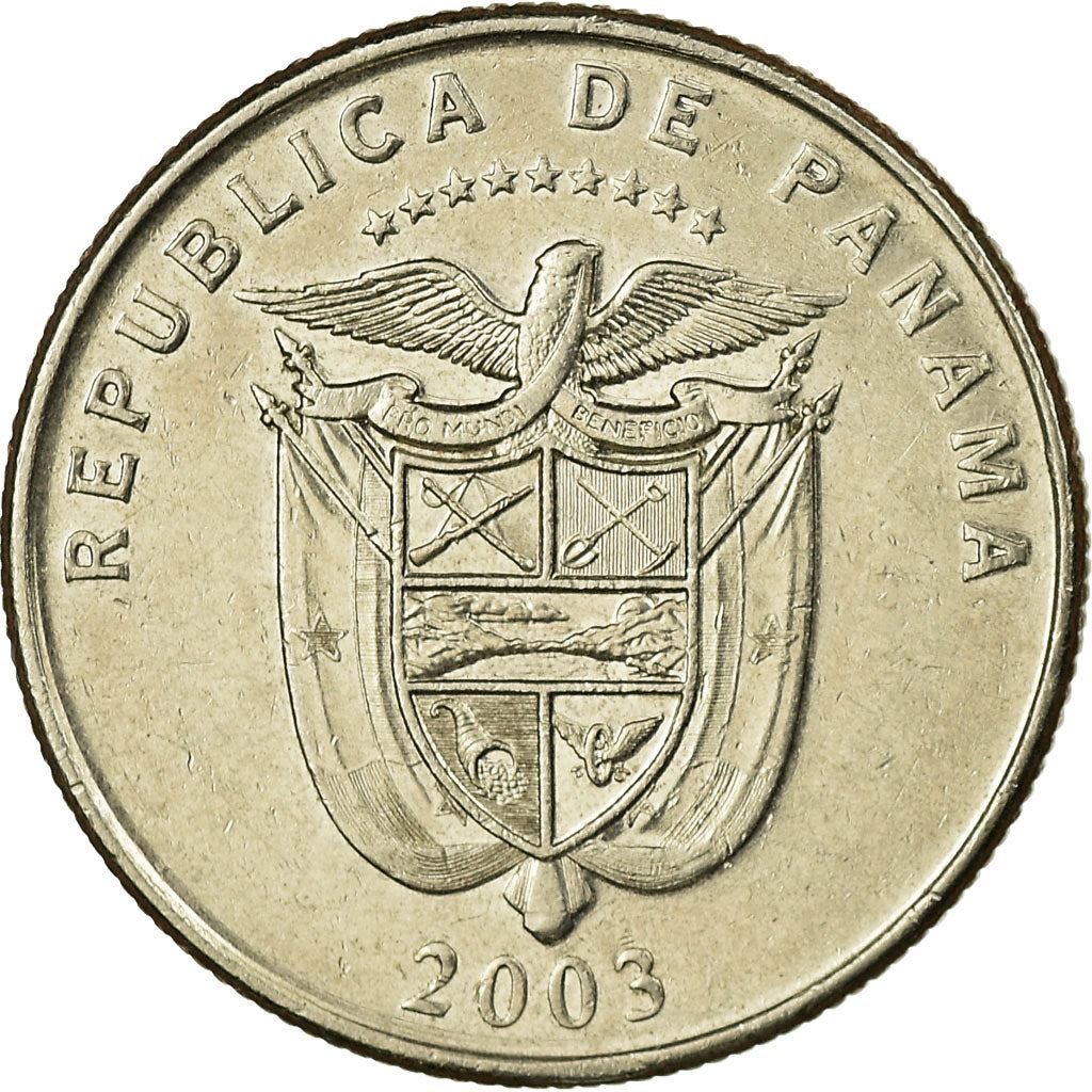 Panama | 25 Centesimos Coin | Ruins of Old Panama | Km:135 | 2003