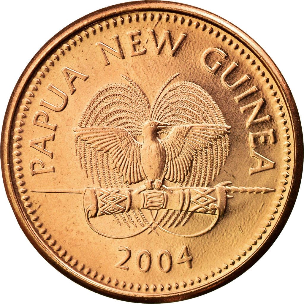 Papua New Guinea Coin Papua New Guinean 1 Toea | Elizabeth II | Paradise Birdwing Butterfly | KM1 | 1975 - 2004