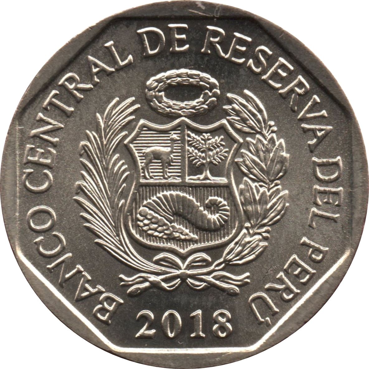 Peru | 1 Sol Coin | Mountain Tapir | KM409 | 2018