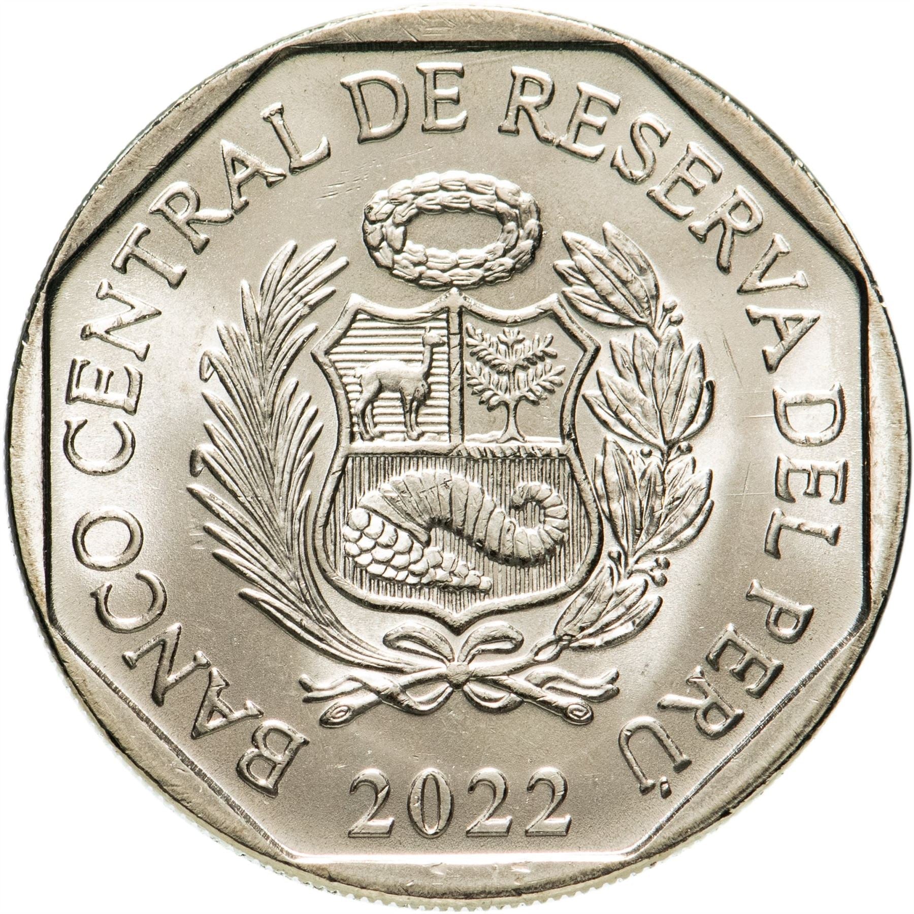 Peru 1 Sol | Wreath Coin | KM395 | 2016 - 2021