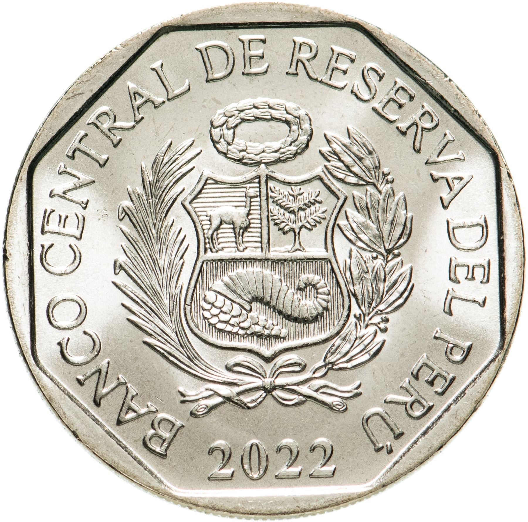 Peru 1 Sol | Wreath Coin | KM395 | 2016 - 2021