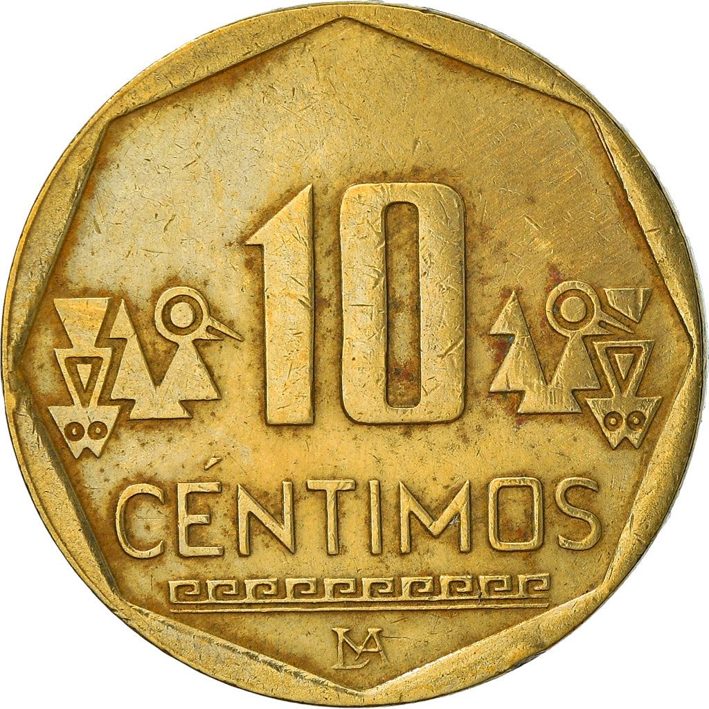 Peru 10 Céntimos Coin | KM305.4 | 2001 - 2021