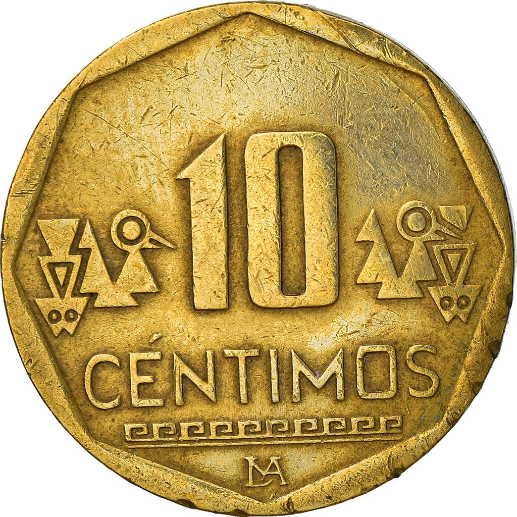 Peru 10 Céntimos Coin | KM305.4 | 2001 - 2021