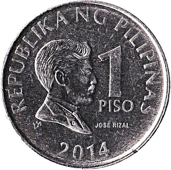 Philippines 1 Piso Magnetic Coin KM269a 2003 - 2017