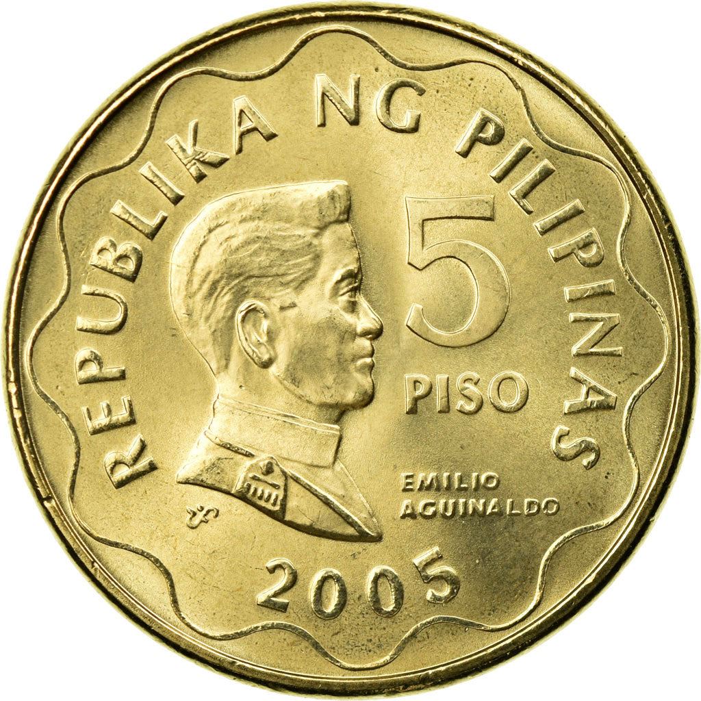 Philippines 5 Piso Coin KM272 1995 - 2017