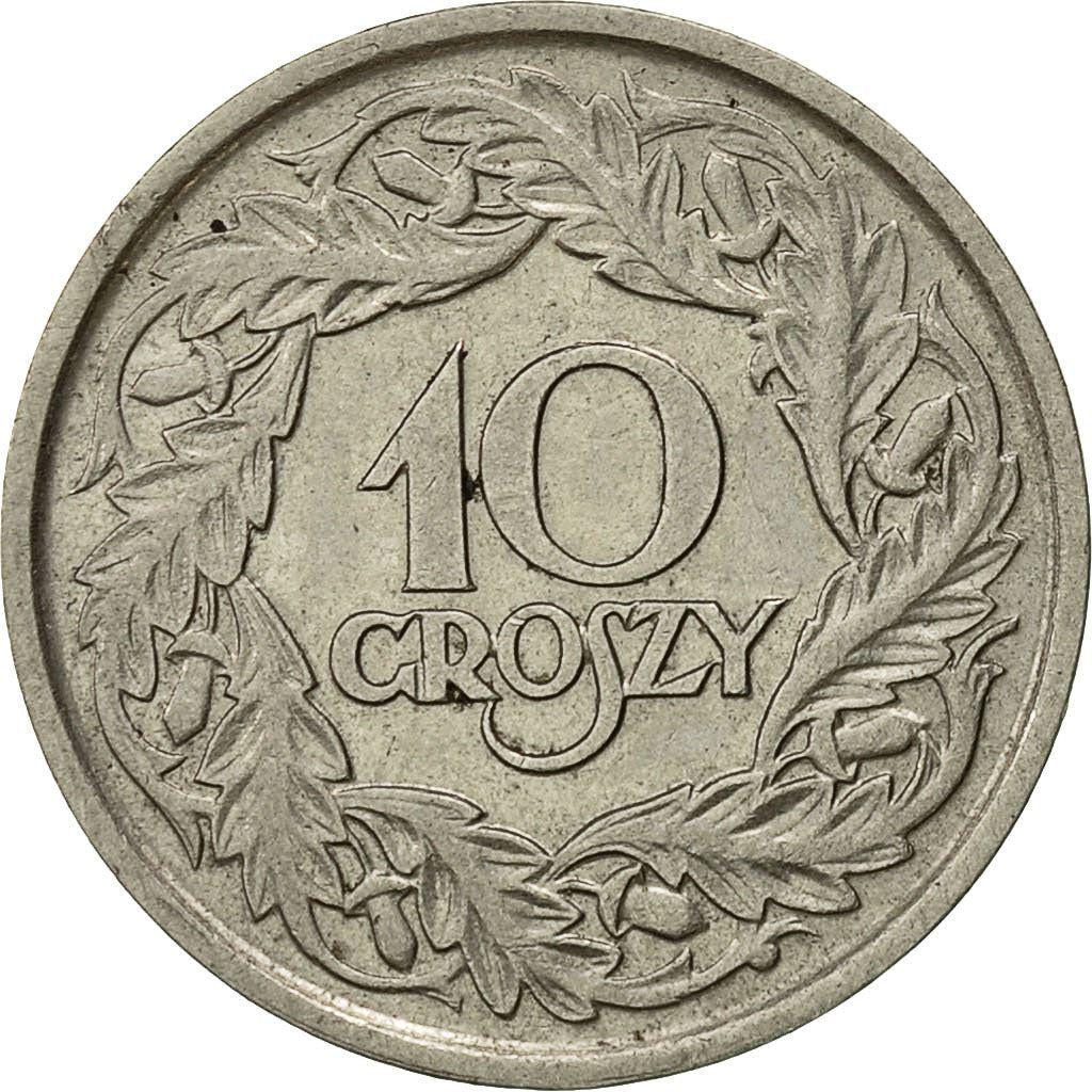 Poland | 10 Groszy Coin | Eagle | KM11 | 1923