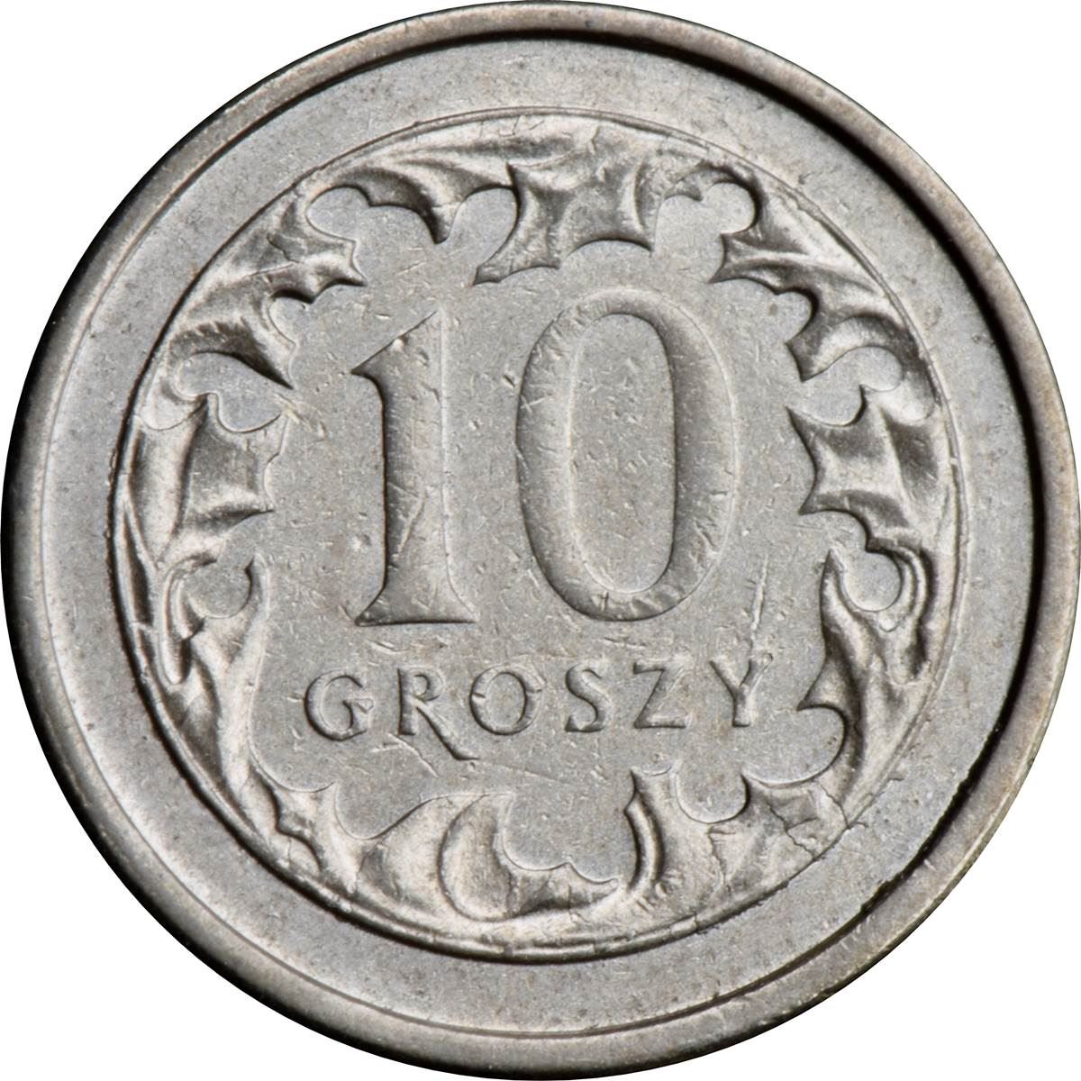 Poland | 10 Groszy | Eagle | KM279 | 1990 - 2016