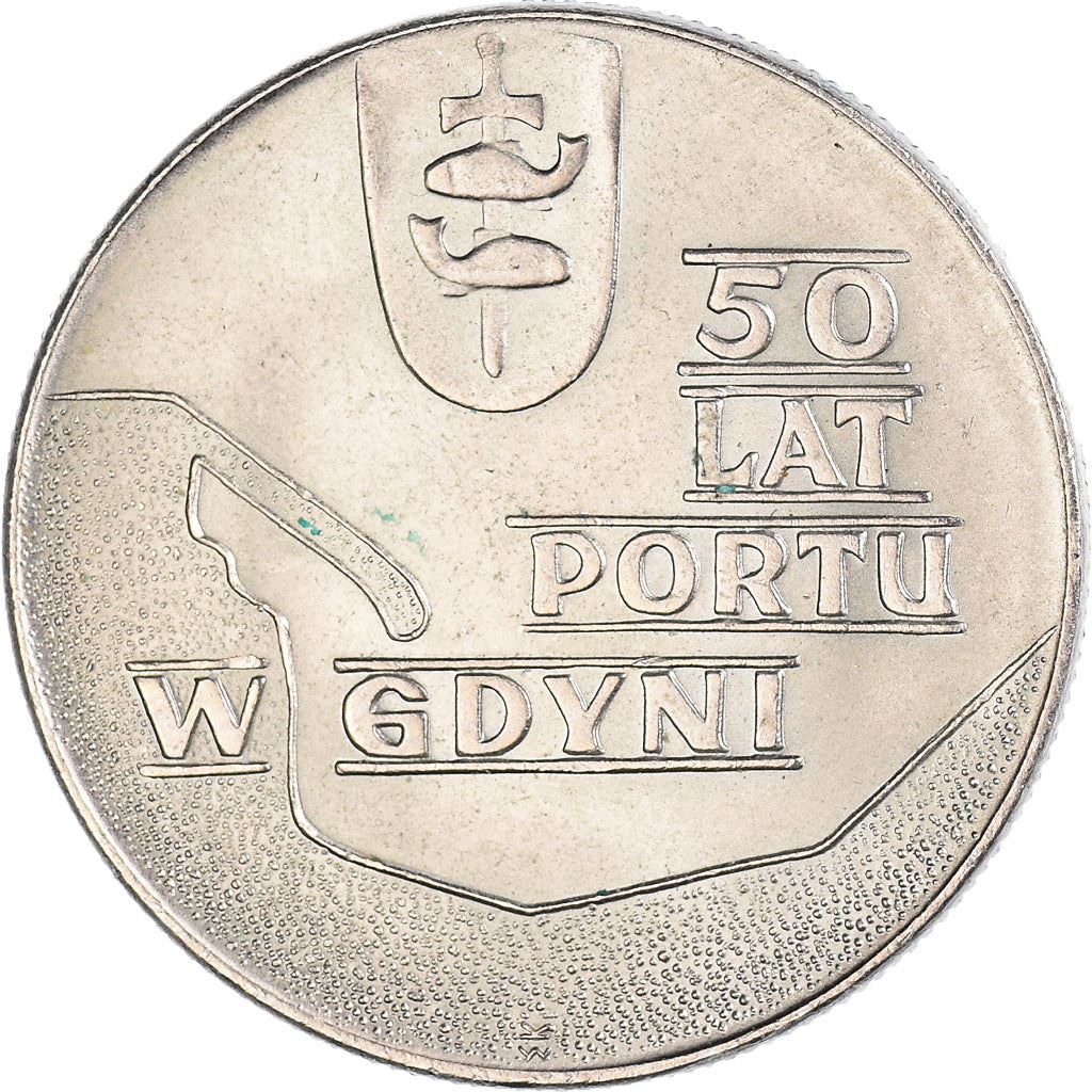 Poland | 10 Złotych Coin | Gdynia Seaport | Eagle | KM65 | 1972