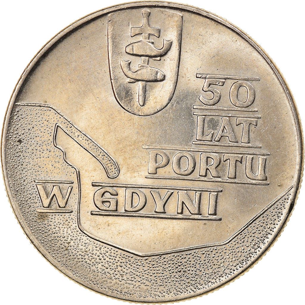 Poland | 10 Złotych Coin | Gdynia Seaport | Eagle | KM65 | 1972