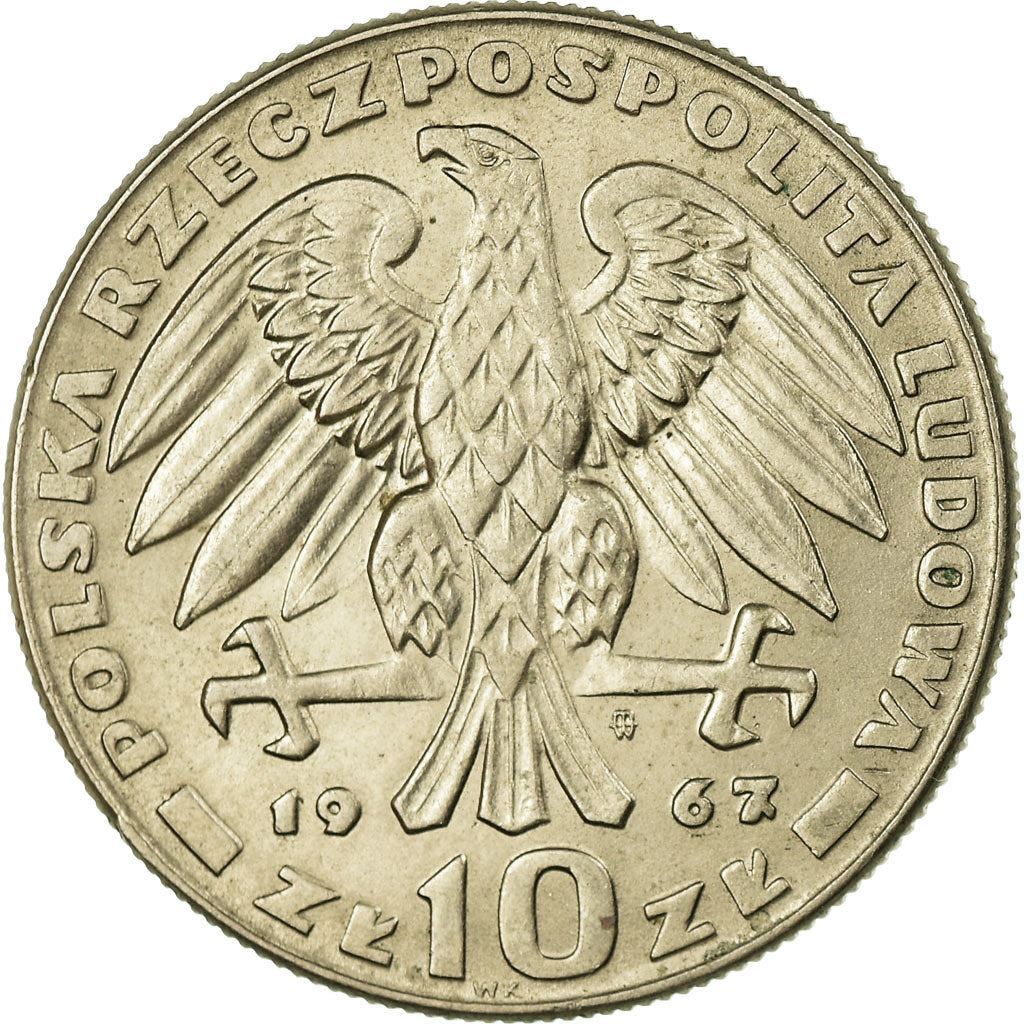 Poland | 10 Zlotych Coin | General Karol Swierczewski | Eagle | KM58 | 1967