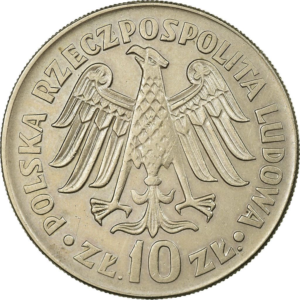 Poland | 10 Złotych Coin | Kazimierz Wielki | Eagle | KM52.1 | 1964