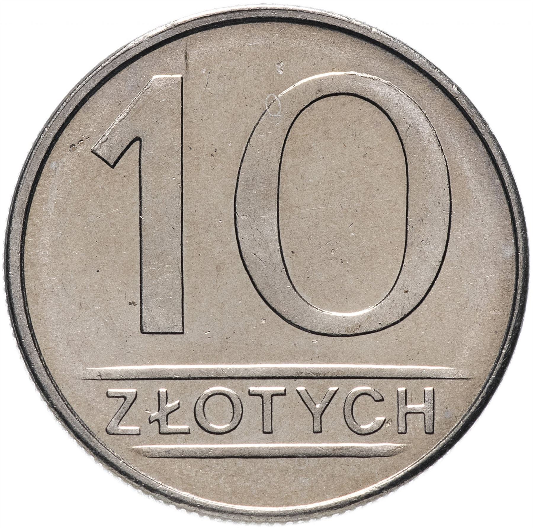 Poland | 10 Złotych | Eagle | KM152.1 | 1984 - 1988