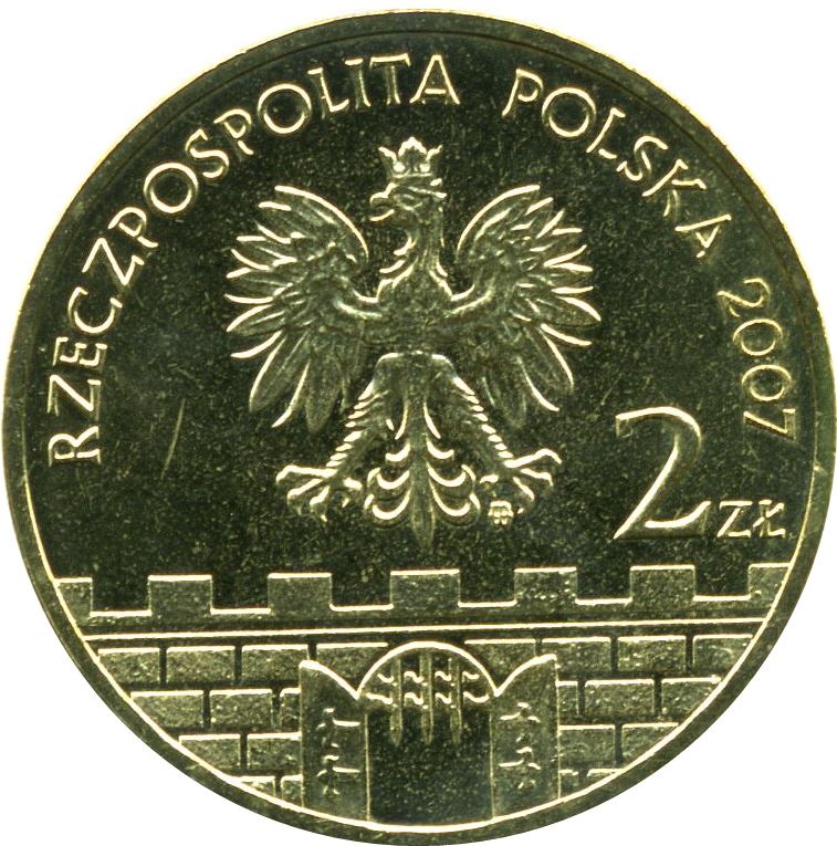 Poland | 2 Zlote Coin | Brzeg Castle | KM615 | 2007