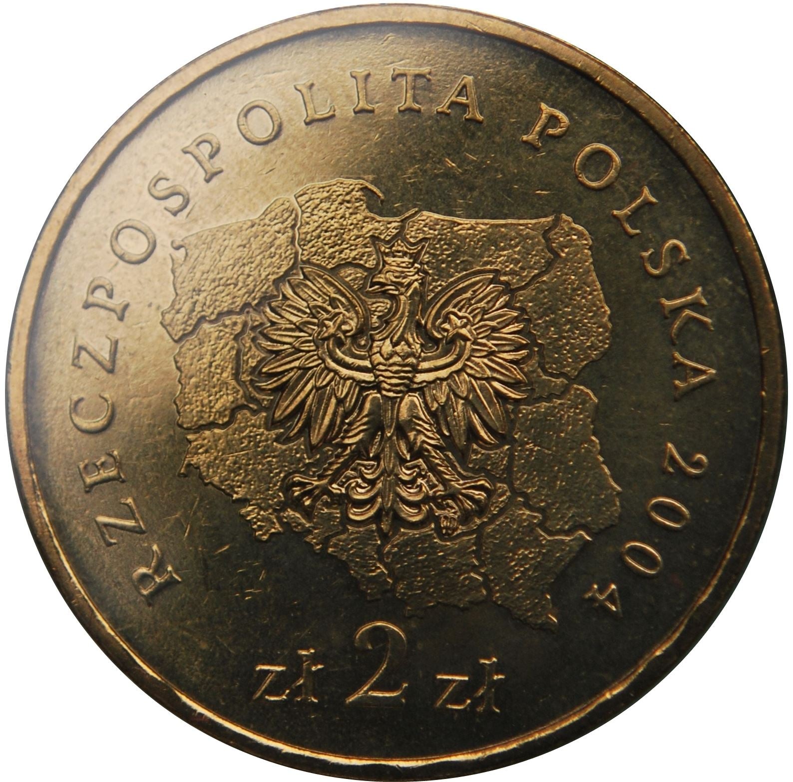 Poland | 2 Zlote Coin | Silesian Voivodeship | Eagle | KM493 | 2004