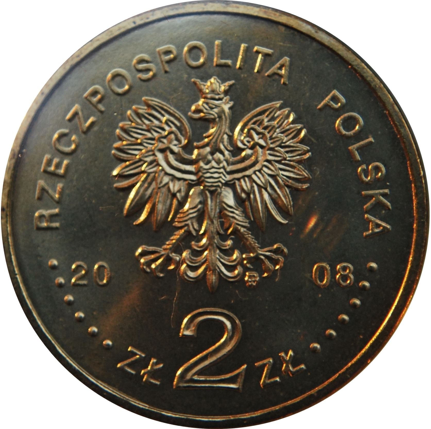 Poland | 2 Złote Coin | Warsaw Ghetto Uprising | Małka Zdrojewicz | KM633 | 2008