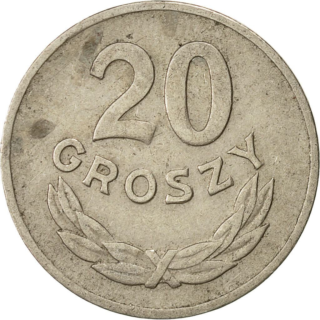 Poland | 20 Groszy Coin | Eagle | KM43 | 1949