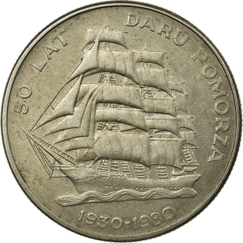 Poland | 20 Złotych Coin | Dar Pomorza Ship | Eagle | KM112 | 1980