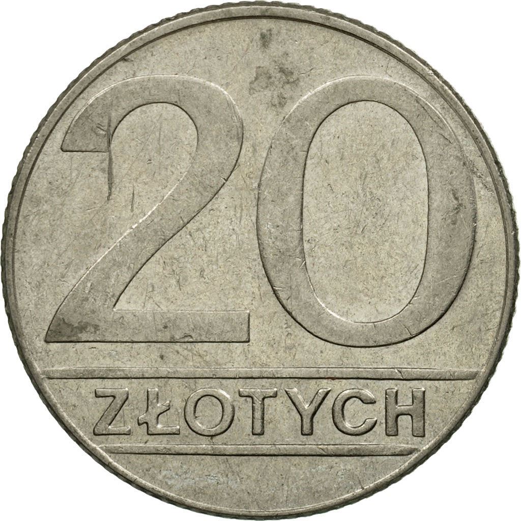 Poland | 20 Złotych | Eagle | KM153.2 | 1989 - 1990