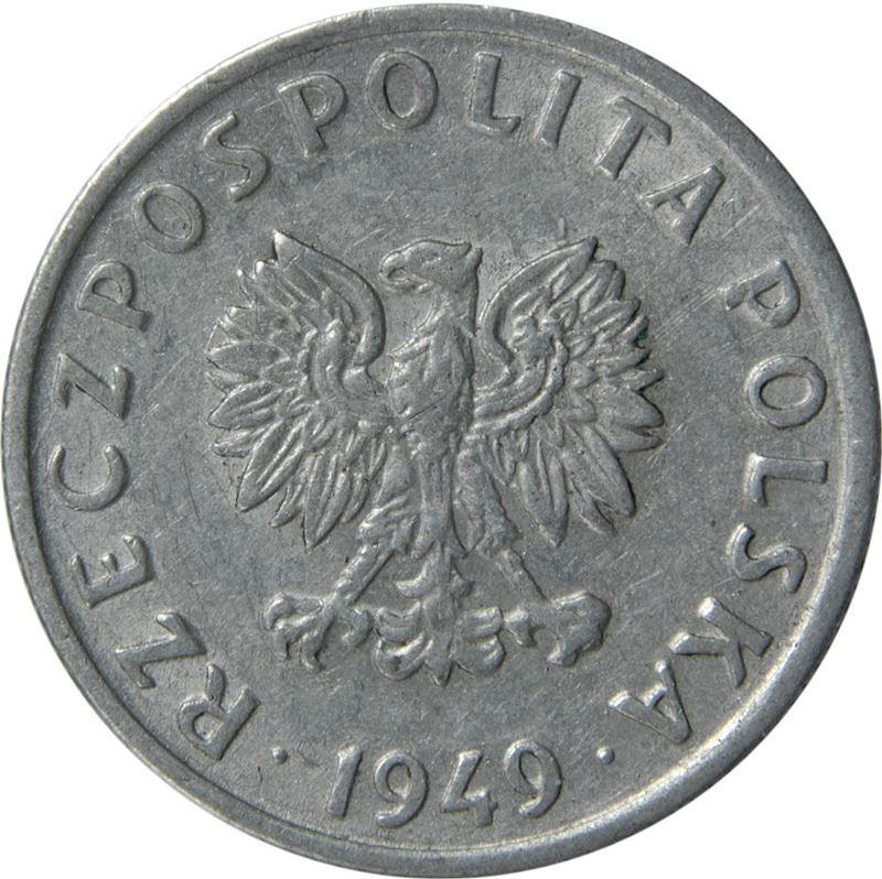 Poland | 5 Groszy Coin | Eagle | KM41a | 1949