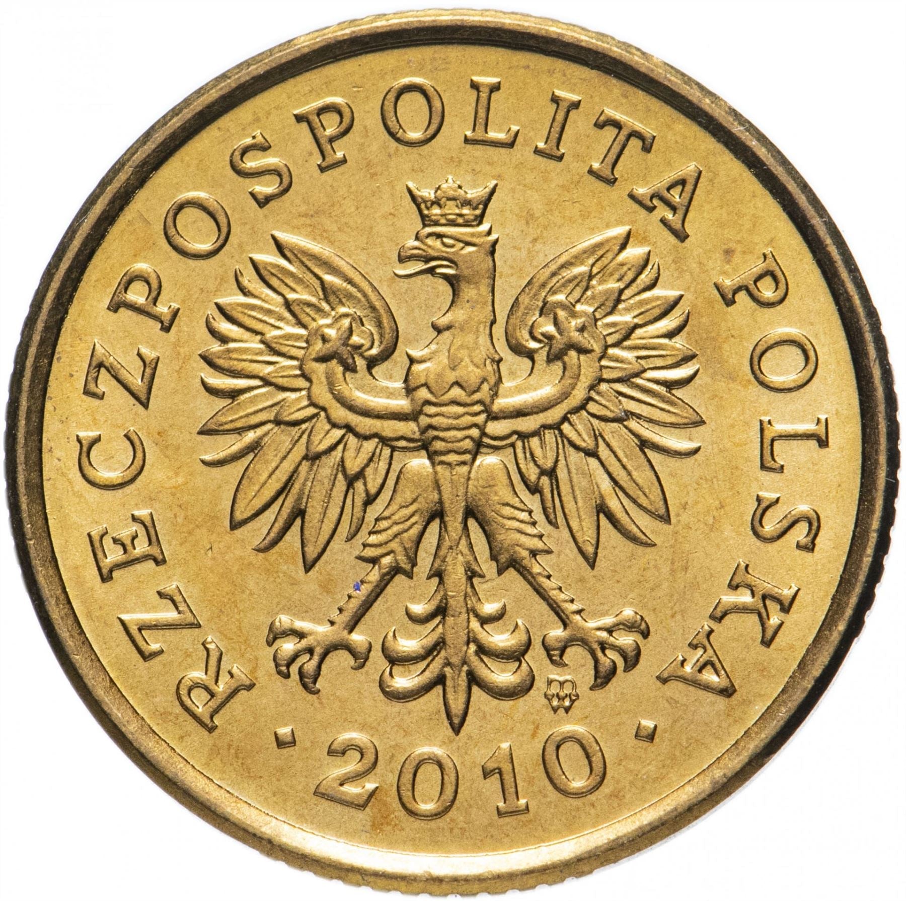 Poland 5 Groszy Coin | Oak Leaves | Polish White Eagle | KM278 | 1990 - 2014