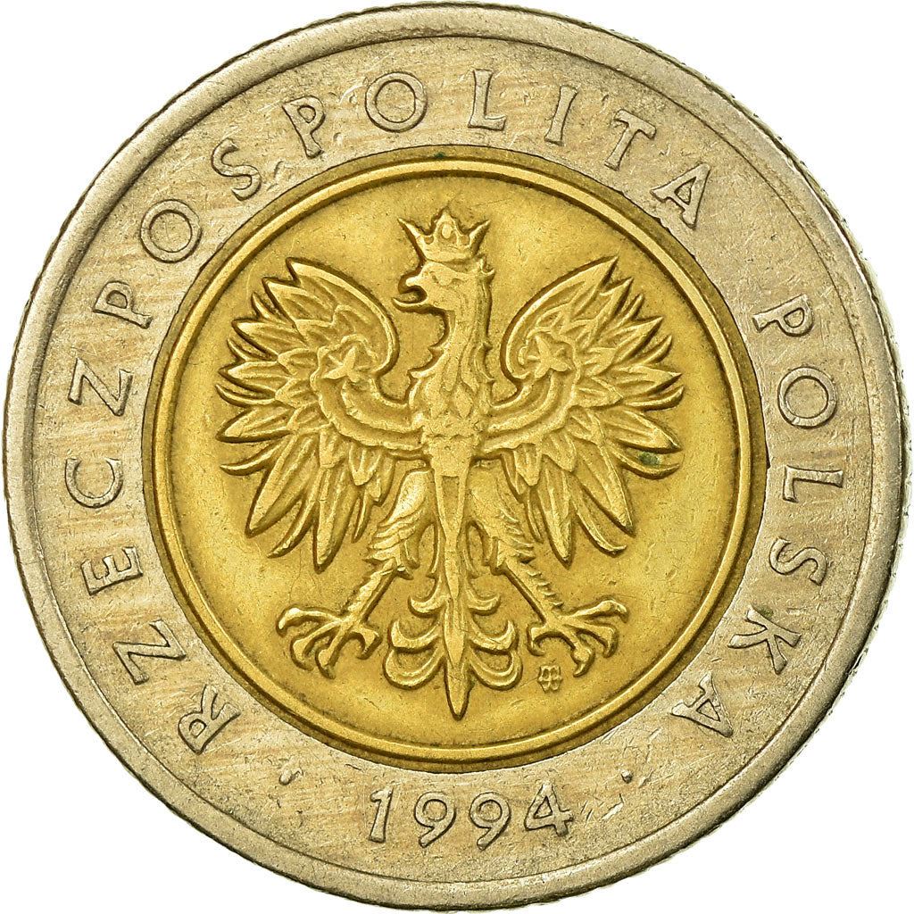 Poland | 5 Złotych Coin | Oak Leaves | Eagle | KM284 | 1994 - 2021