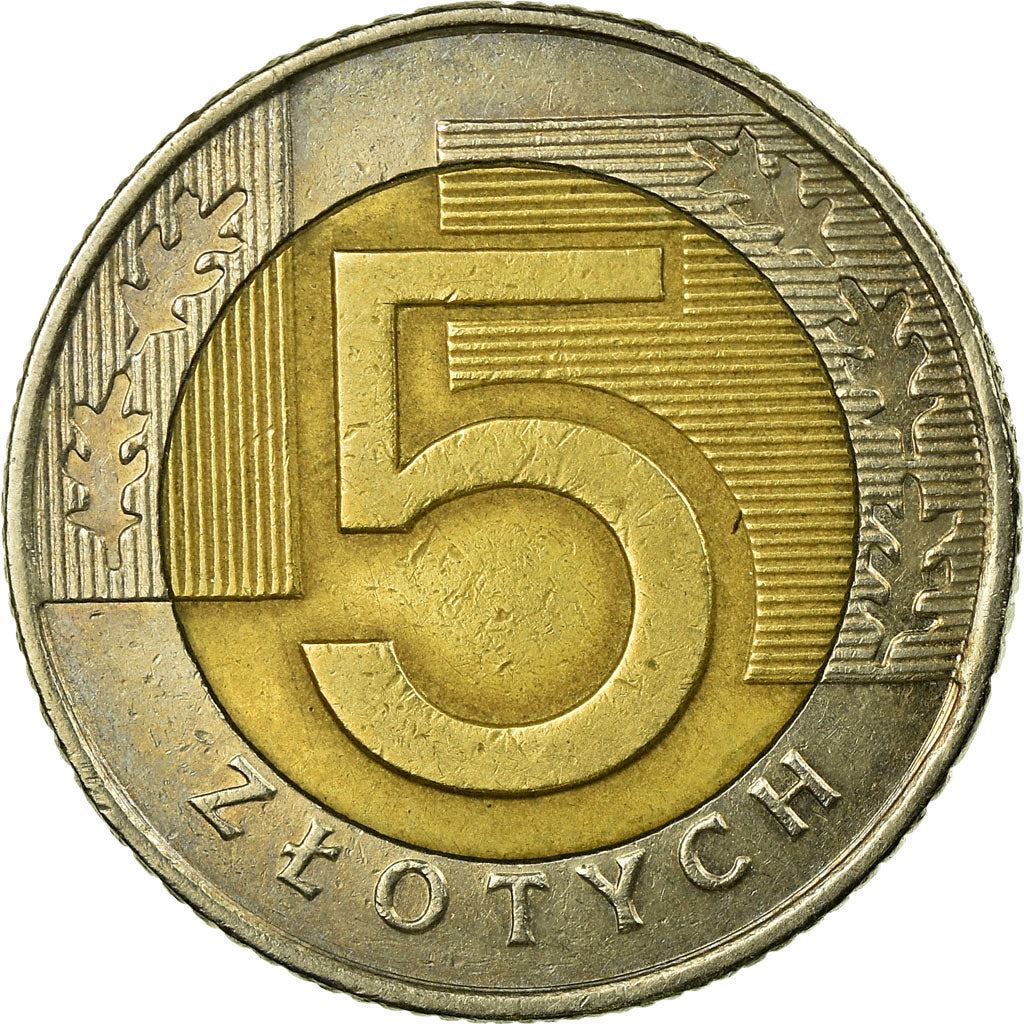 Poland | 5 Złotych Coin | Oak Leaves | Eagle | KM284 | 1994 - 2021