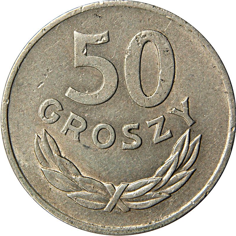 Poland | 50 Groszy Coin | Eagle | KM44 | 1949