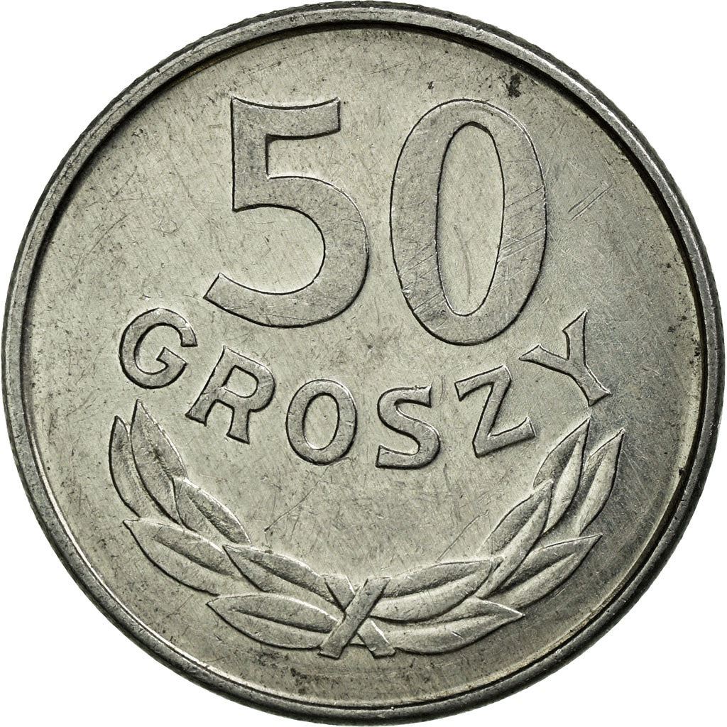 Poland | 50 Groszy Coin | Eagle | KM48.2 | 1986 - 1987