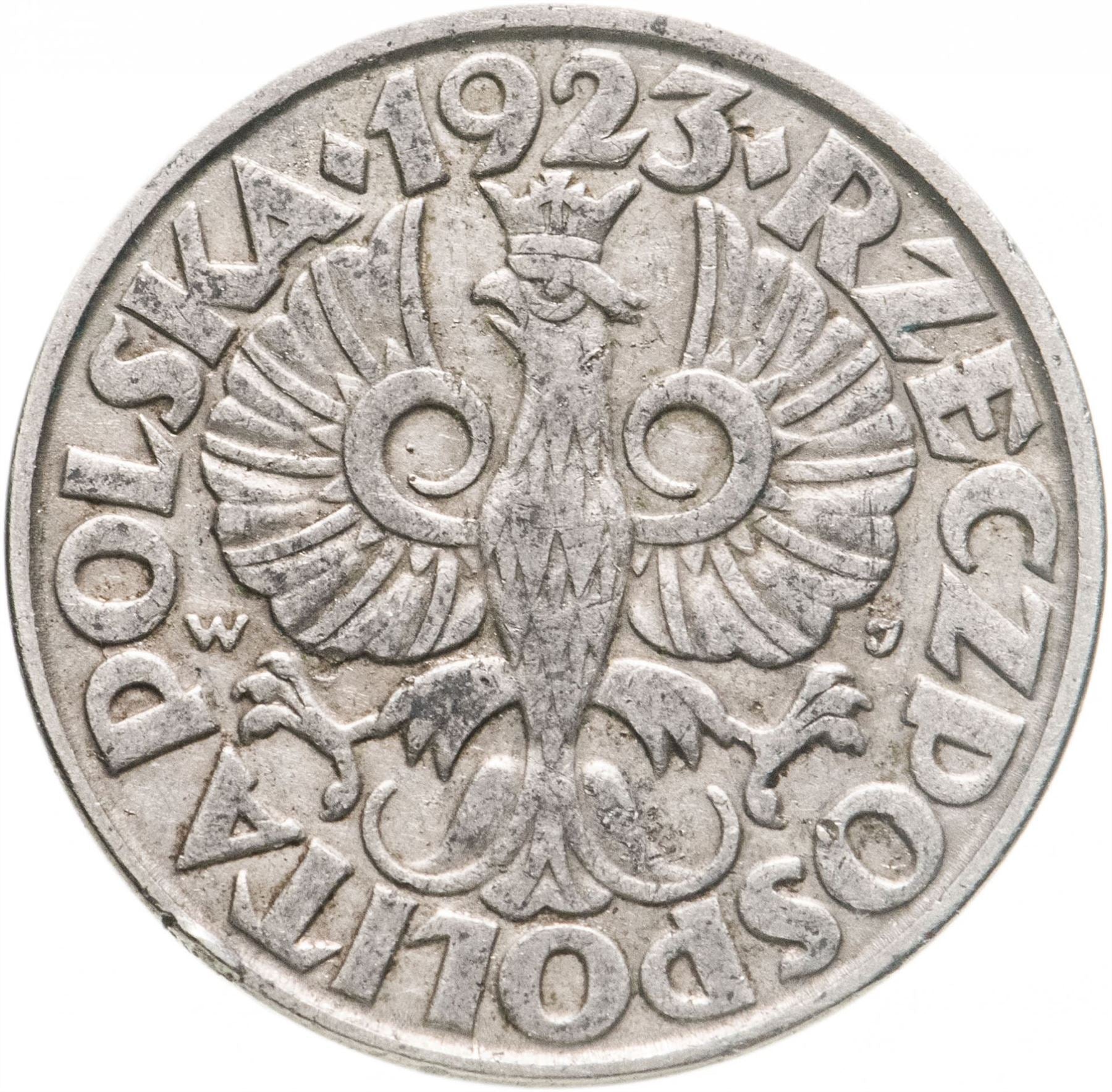 Poland | 50 Groszy | Eagle | KM13 | 1923