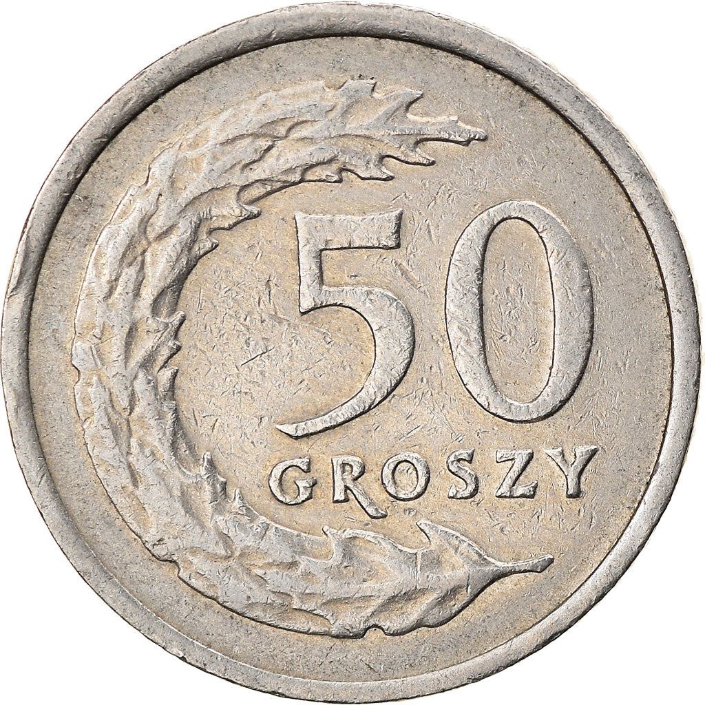 Poland | 50 Groszy | Oak Leaves | Eagle | KM281 | 1990 - 2016