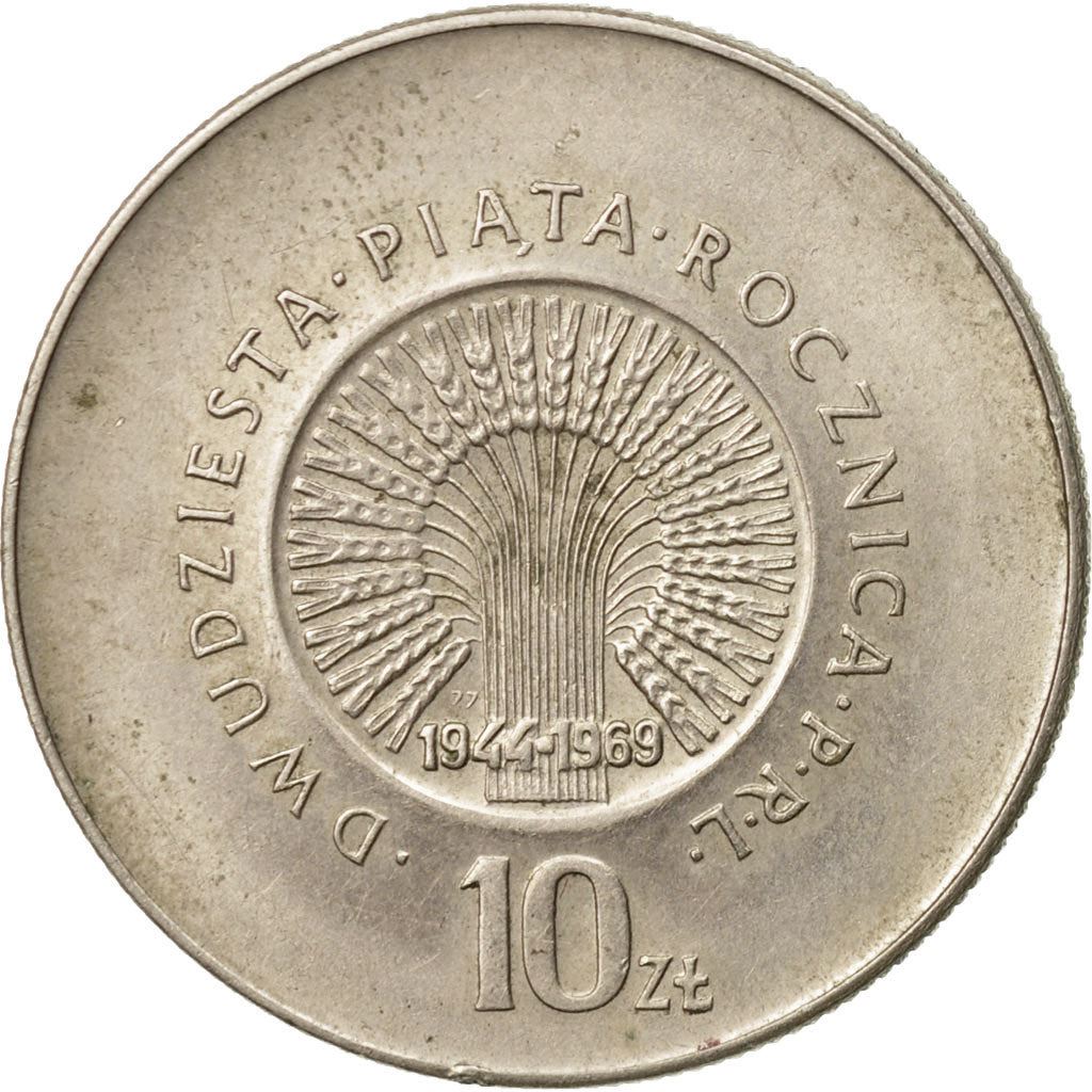 Polish 10 Zlotych Coin | People Republic of Poland | Eagle | Poland | 1969