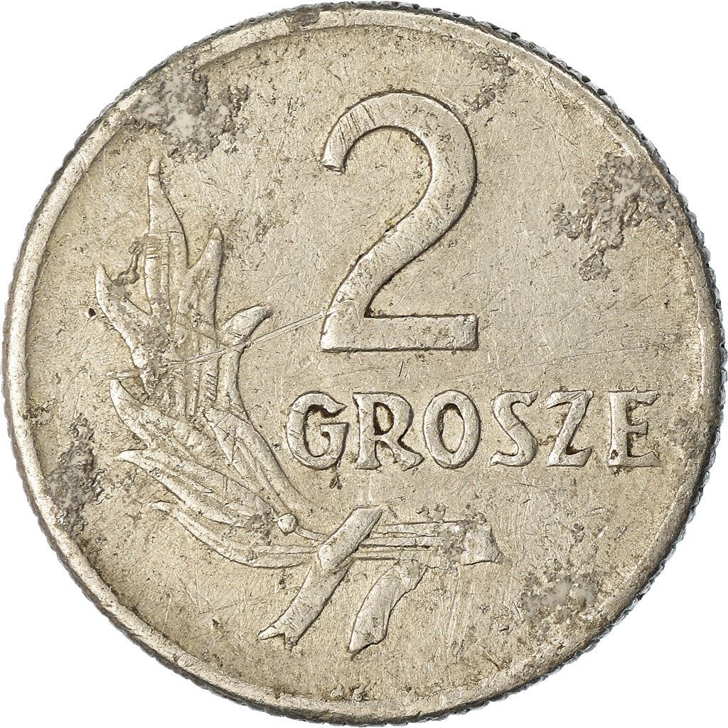 Polish 2 Grosze Coin | Eagle | Poland | 1949