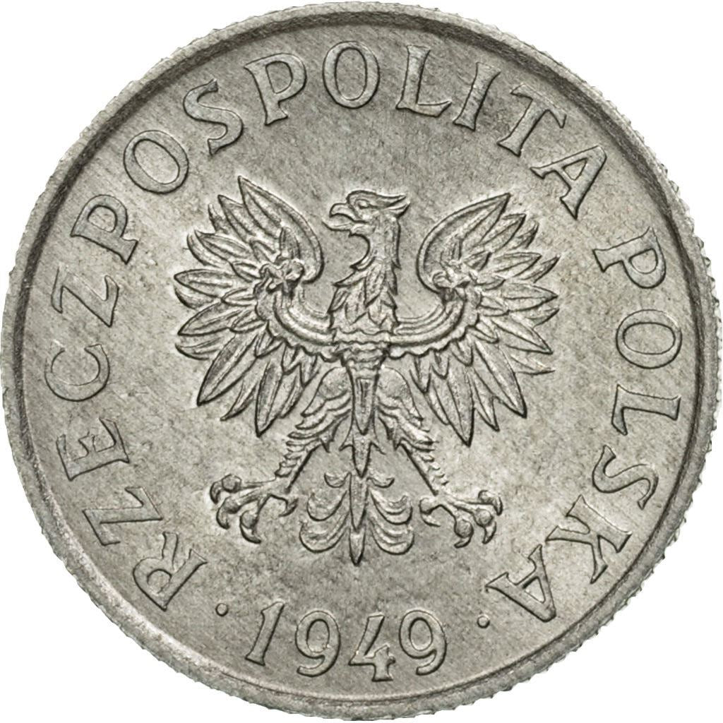 Polish 2 Grosze Coin | Eagle | Poland | 1949