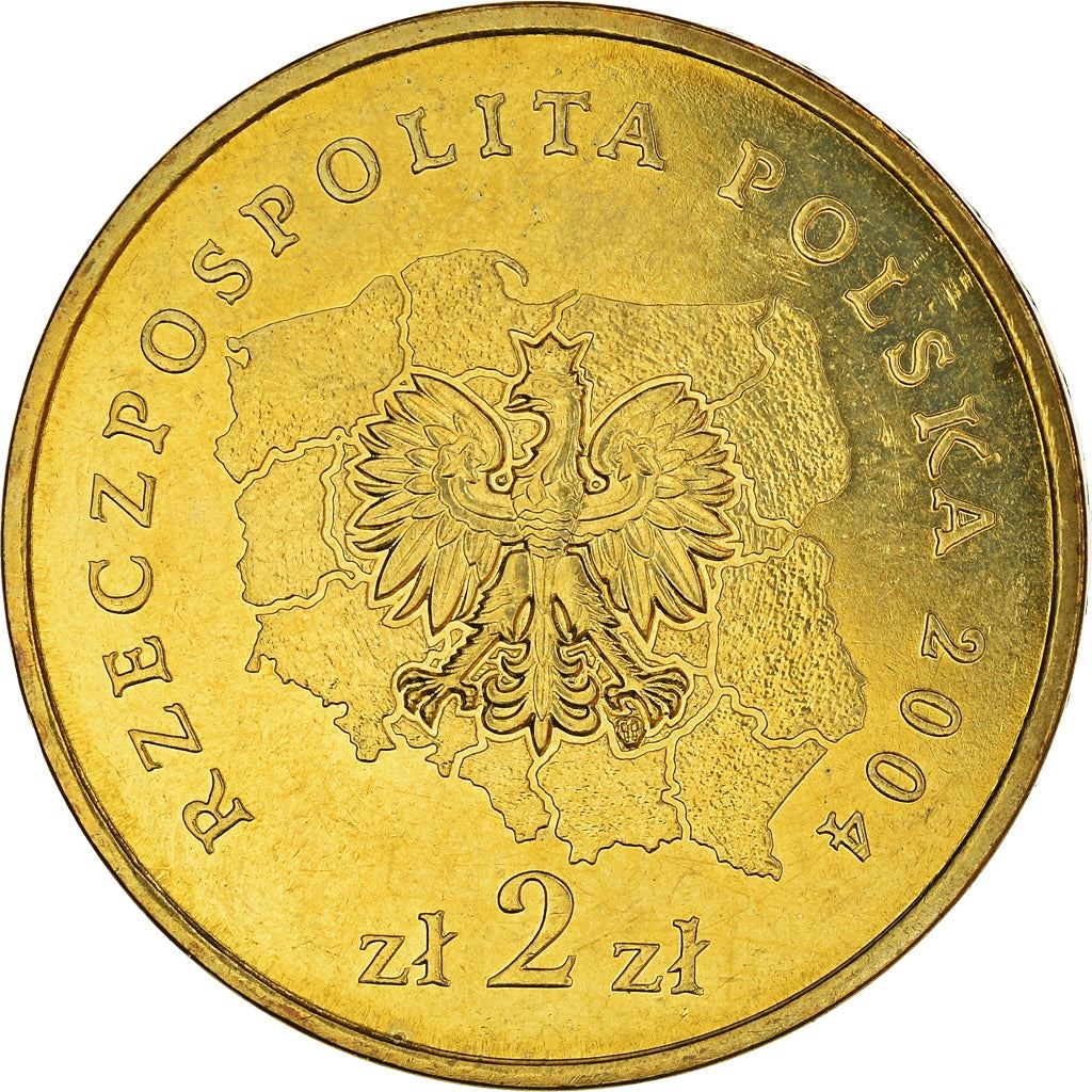 Polish 2 Zlote Coin | Lodzkie Voivodeship | Poland Map | Poland | 2004