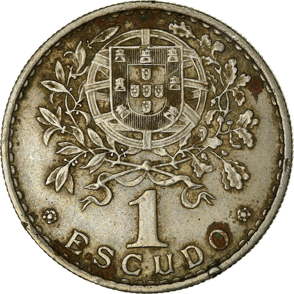 Portugal 1 Escudo Coin | Republica Head | KM578 | 1927 - 1968