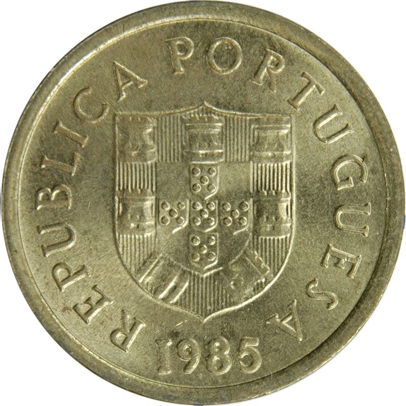 Portugal 1 Escudo Coin | Shield | KM614 | 1981 - 1986