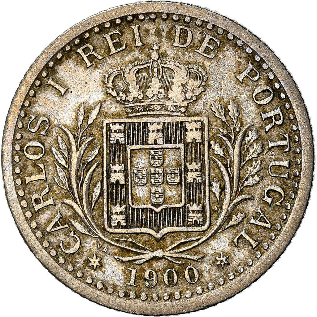 Portugal 100 Reis Coin | King Carlos I | KM546 | 1900