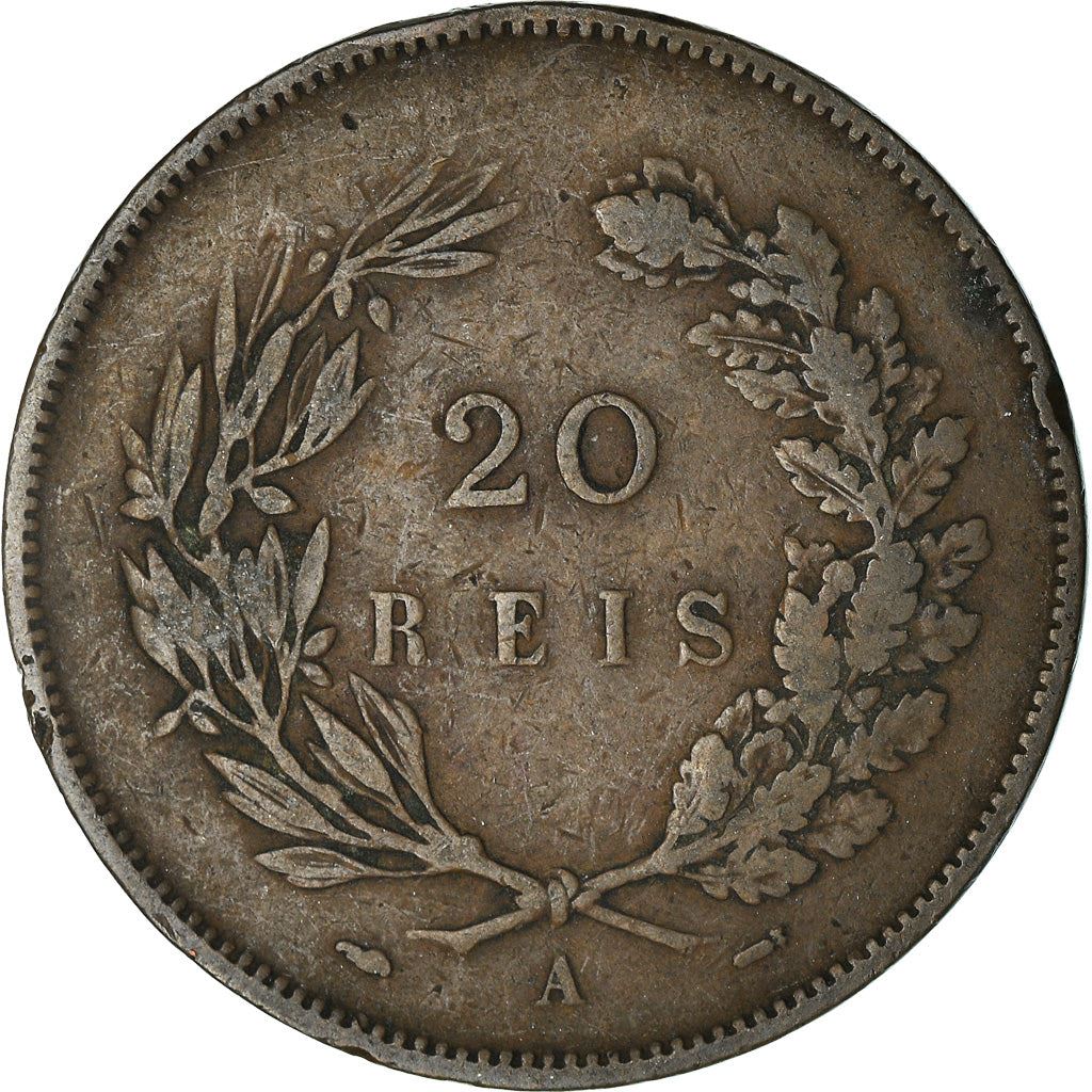 Portugal 20 Reis Coin | King Carlos I | KM533 | 1891 - 1892