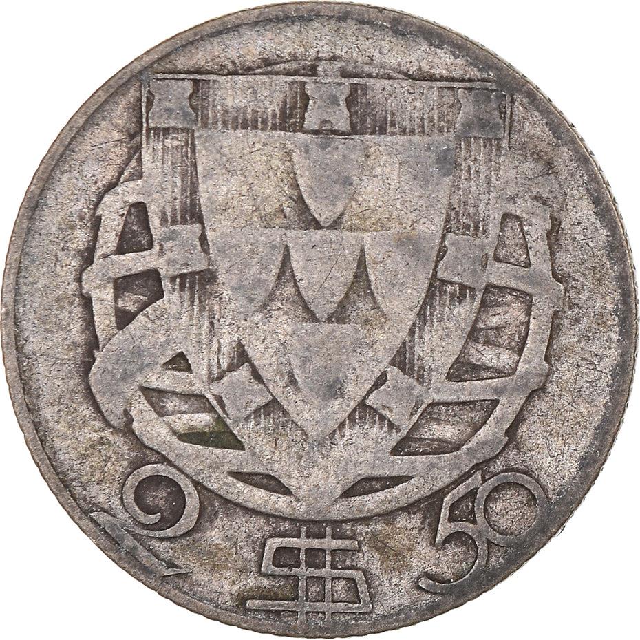 Portugal 2.50 Escudos Coin | Portuguese Ship | Silver | 1932 - 1951