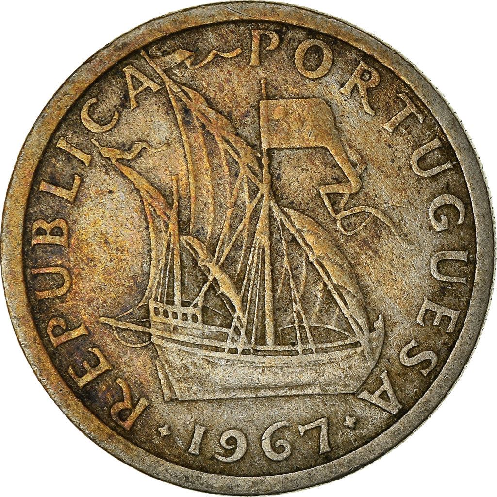 Portugal Coin Portuguese 2.50 Escudos | Sailing Ship | KM590 | 1963 - 1985