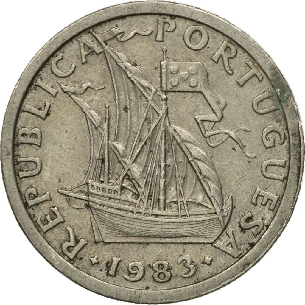 Portugal Coin Portuguese 2.50 Escudos | Sailing Ship | KM590 | 1963 - 1985