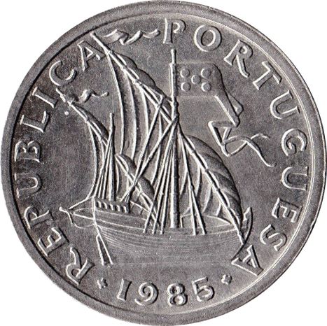 Portugal Coin Portuguese 2.50 Escudos | Sailing Ship | KM590 | 1963 - 1985