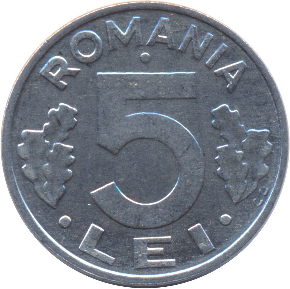 Romania | 5 Lei Coin | KM114 | 1992 - 2005