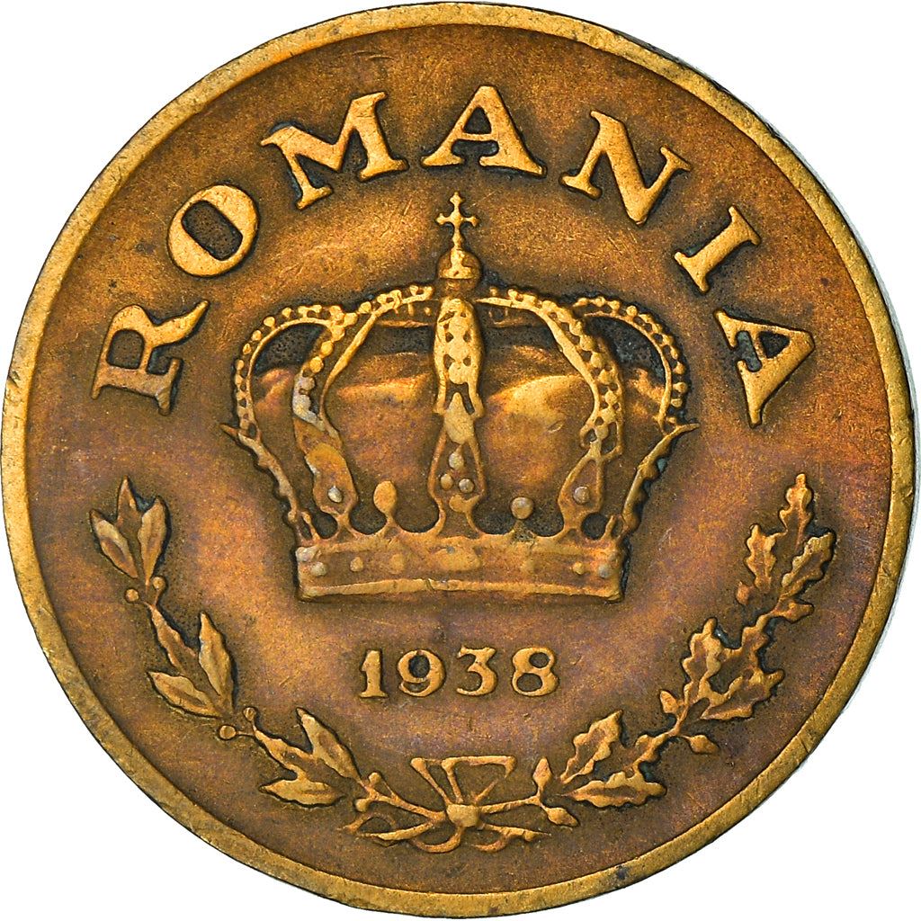 Romania Coin | 1 Leu | Corn | KM56 | 1938 - 1941