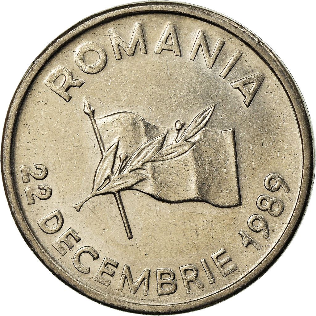 Romania Coin | 10 Lei | Revolution Anniversary | KM108 | 1990 - 1992