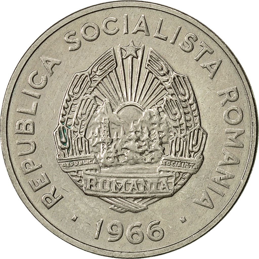 Romania Coin | 15 Bani | Olive Leaves | KM93 | 1966