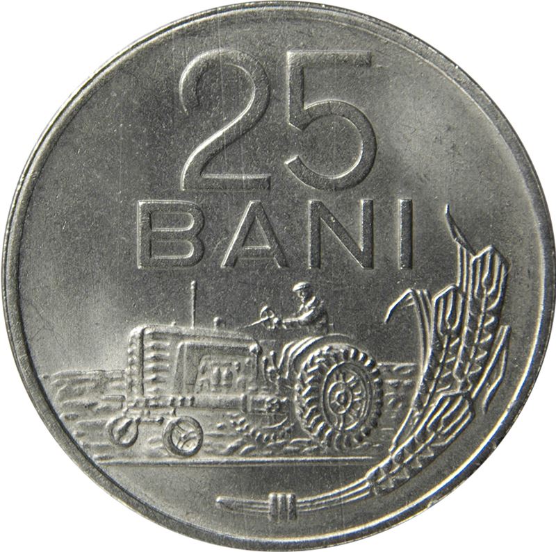 Romania Coin | 25 Bani | Tractor | KM88 | 1960